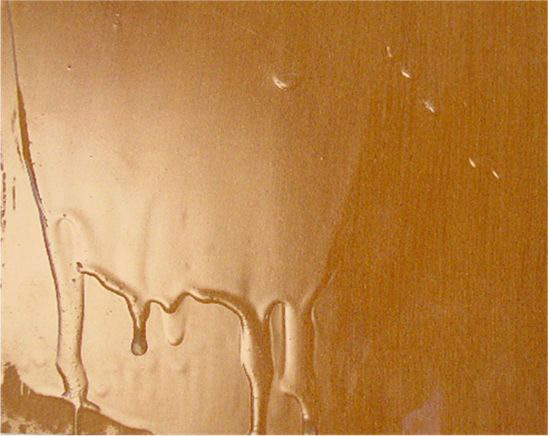 涂膜出現流掛現象 涂膜出現流掛現象