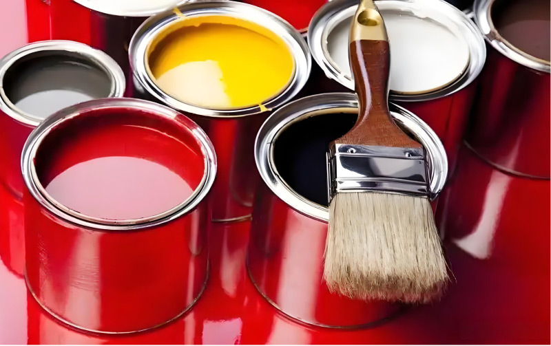 （添加丙烯酸增稠劑后的涂料）